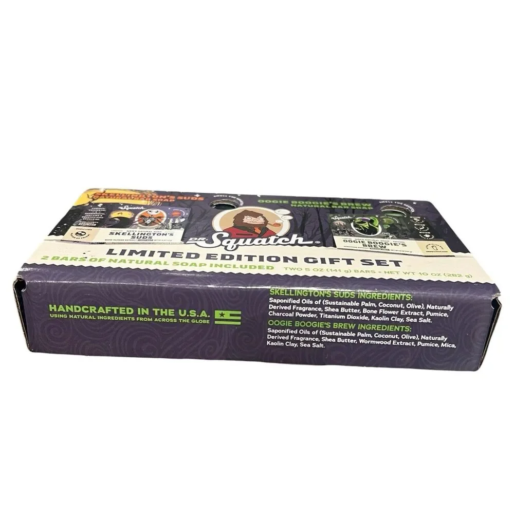 Dr. Squatch Limited Edition Nightmare Before Christmas Bar Soap‎ Gift Set USA